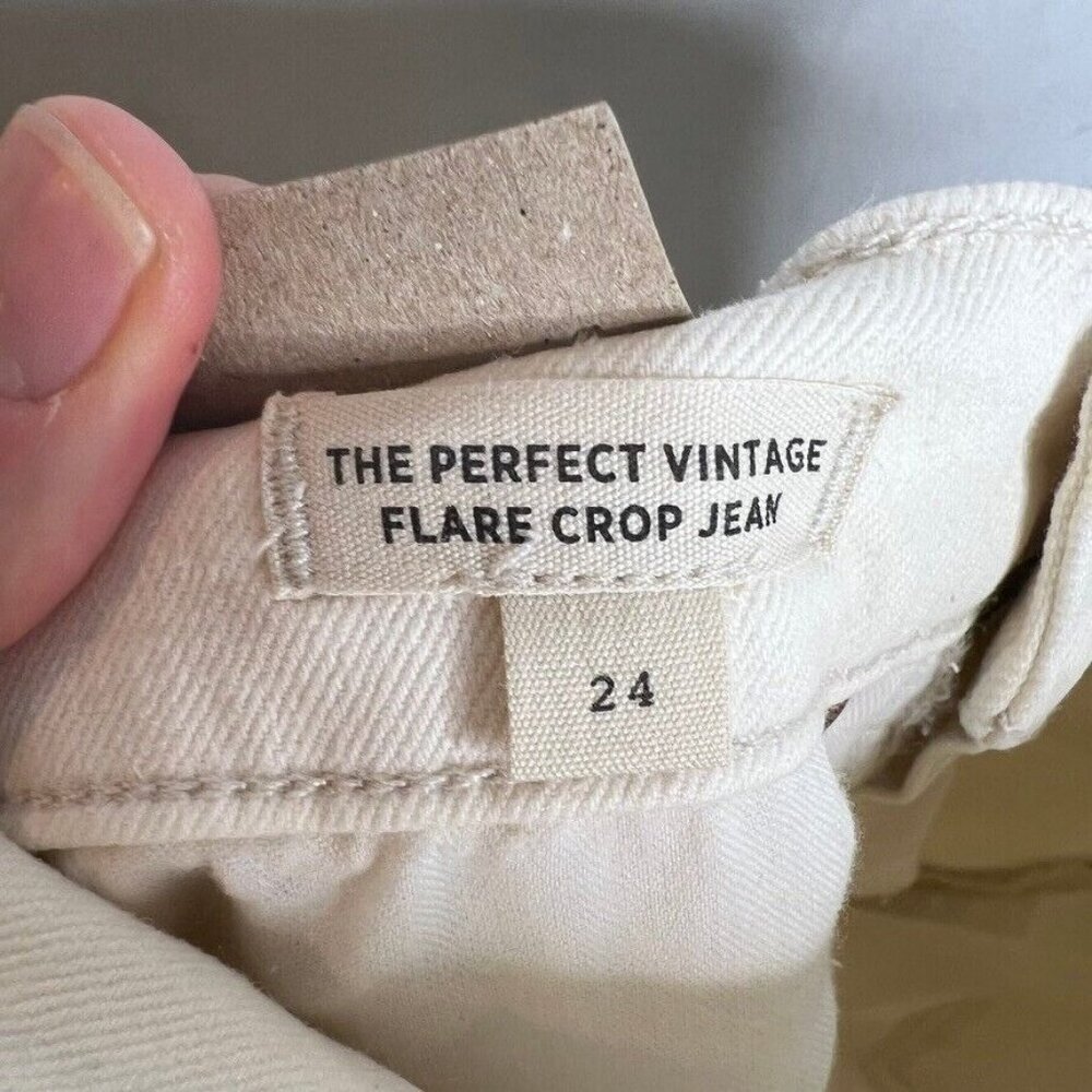 Madewell $138 The perfect Vintage Flare Crop Jean Size 24 NI959 - Picture 9 of 10